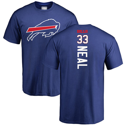 Men NFL Buffalo Bills #33 Siran Neal Royal Blue Backer T Shirt->buffalo bills->NFL Jersey